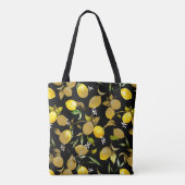 Tote Bag citrons d'aquarelle 30 (Dos)
