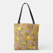 Tote Bag citrons d'aquarelle 33 (Dos)