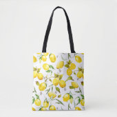 Tote Bag citrons d'aquarelle 5 (Devant)