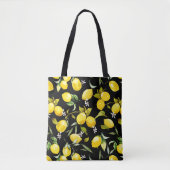 Tote Bag citrons d'aquarelle 7 (Devant)