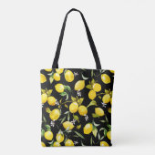 Tote Bag citrons d'aquarelle 7 (Dos)