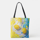 Tote Bag Citrons en splash (Dos)