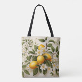 Tote Bag Citrons Et Citrus D'Été Motif Frais (Dos)