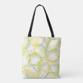 Tote Bag Citrons et Limes : Motif frais. (Dos)