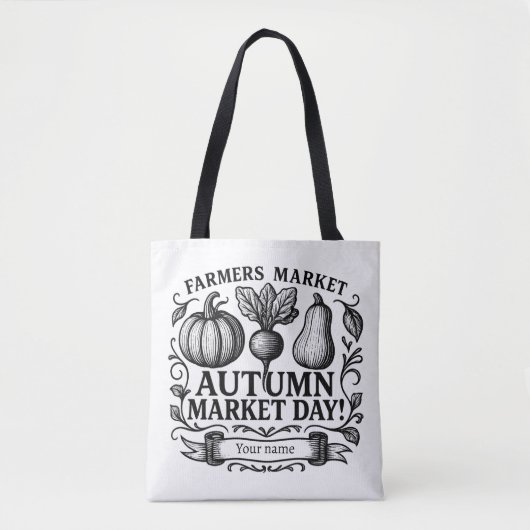 Tote Bag Citrouille, Betterave & Courge Automne! Personnali (Devant)
