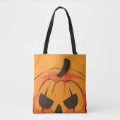 Tote Bag Citrouille classique de Halloween Jack O Lantern (Devant)