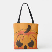 Tote Bag Citrouille classique de Halloween Jack O Lantern (Dos)