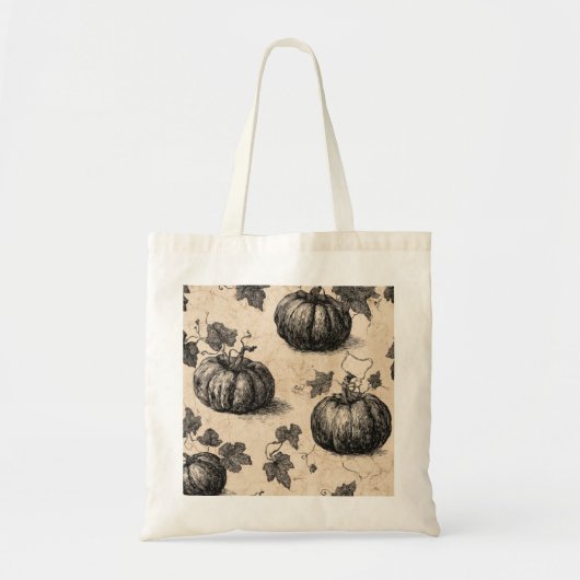 Tote Bag Citrouille classique d'Halloween (Devant)