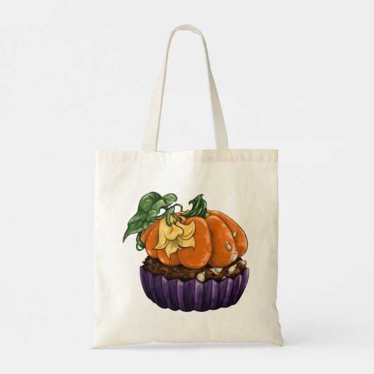 Tote Bag Citrouille Cupcake (Dos)