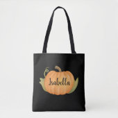 Tote Bag Citrouille d'automne personnalisé (Devant)