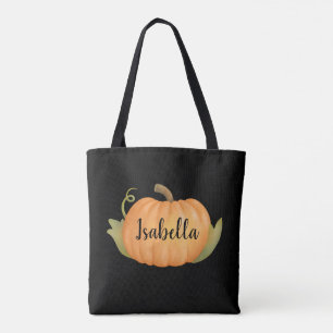 Tote Bag Citrouille d'automne personnalisé