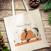 Tote Bag Citrouille de dessin mignon Penguin Drôle Hallowee