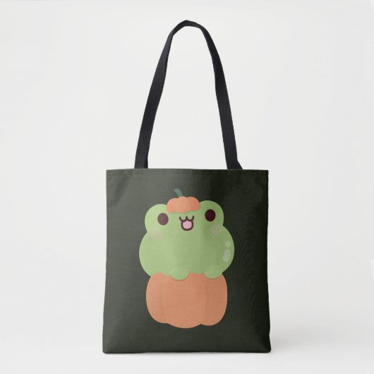 Tote Bag Citrouille de grenouille (Devant)