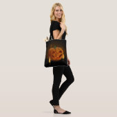 Tote Bag Citrouille de lanternes d'Halloween avec bougies (Sur le modèle)