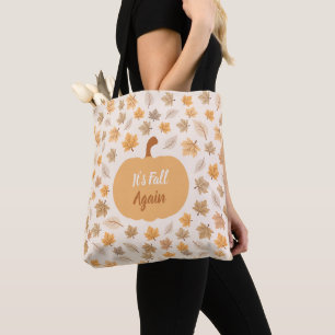 Tote Bag Citrouille de récolte d'automne