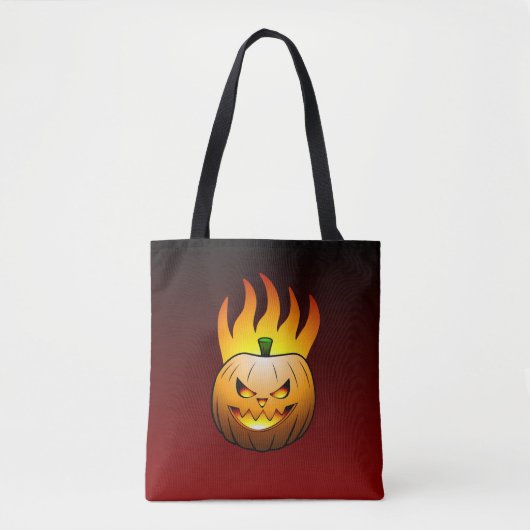 Tote Bag Citrouille d'Halloween (Devant)