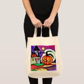 Tote Bag Citrouille d'Halloween 2 (Devant (produit))