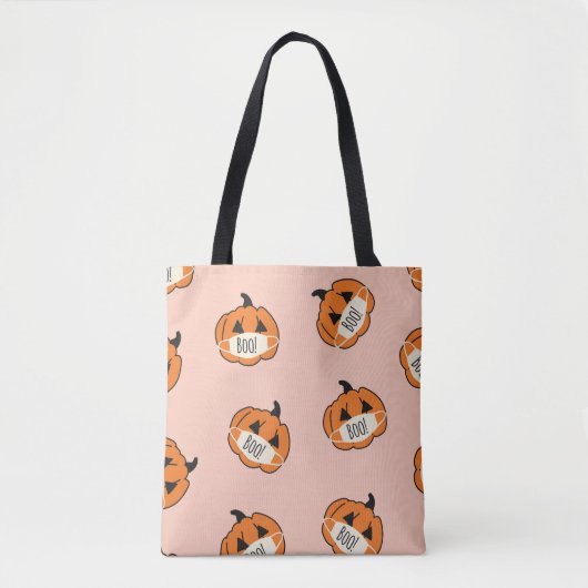 Tote Bag Citrouille d'Halloween : Conception de Corona Vint (Devant)