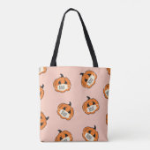 Tote Bag Citrouille d'Halloween : Conception de Corona Vint (Dos)