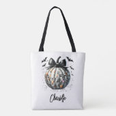 Tote Bag Citrouille d'Halloween Disco Personnalisé (Dos)