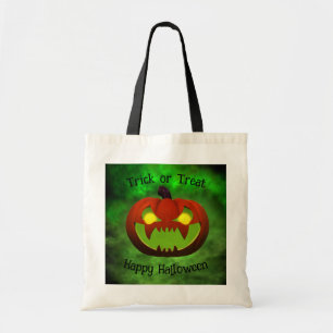 Tote Bag Citrouille d'Halloween éffrayant