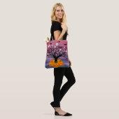 Tote Bag Citrouille d'Halloween Jack o’ Lanterne Dead Tree (Sur le modèle)