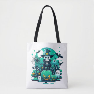 Tote Bag Citrouille éffrayant