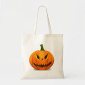 Tote Bag Citrouille effrayant Jack O'Lantern (Devant)