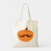 Tote Bag Citrouille épopée Moustache Jack-O-Lantern Design (Dos)