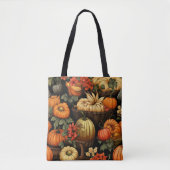 Tote Bag Citrouille et plus encore, automne, (Devant)
