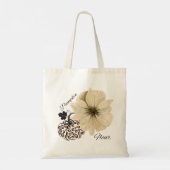 Tote Bag Citrouille Fleur (Dos)