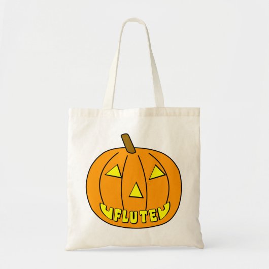 Tote Bag Citrouille Flute Halloween (Devant)