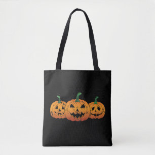 Tote Bag Citrouille Halloween Jack-o'-lantern Éffrayant