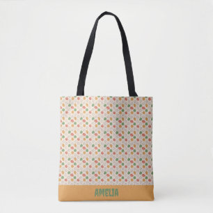 Tote Bag Citrouille Halloween orange jaune vert