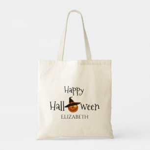 Tote Bag Citrouille Happy Halloween personnalisé
