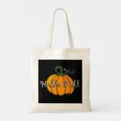 Tote Bag Citrouille Hellow Citrouille Hello Fall (Dos)