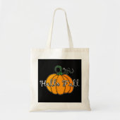 Tote Bag Citrouille Hellow Citrouille Hello Fall (Devant)