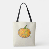 Tote Bag Citrouille ?/Jack-o'-Lantern ? Fourre-tout tout-su (Dos)