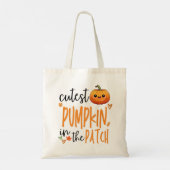 Tote Bag Citrouille la plus mignonne du jardin, premier Hal (Dos)