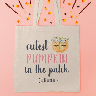 Tote Bag Citrouille le plus précis dans le patch Enfants