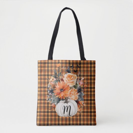 Tote Bag Citrouille monogramme (Devant)