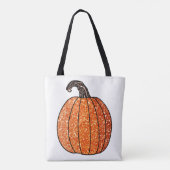 Tote Bag Citrouille parties scintillant (Dos)