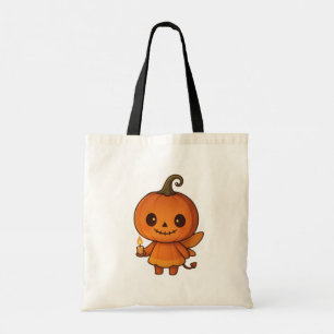 Tote Bag Citrouille Patch Sourit