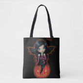 Tote Bag Citrouille Pixie Joli Grand Œil Œuvre d'Art (Devant)