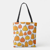 Tote Bag Citrouille récolter motif transparent. Oran mûr de (Dos)