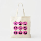 Tote Bag Citrouille rose (Devant)
