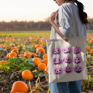 Tote Bag Citrouille rose