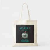 Tote Bag Citrouille turquoise Halloween Allergie Soins Conv (Devant)