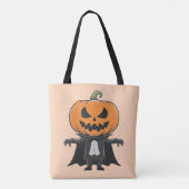 Tote Bag Citrouille Vampire (Dos)