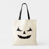 Tote Bag Citrouille Visage de Jack O'Lantern Méchant (Dos)